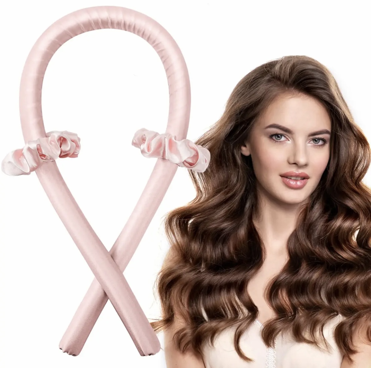 Woman Heatless Curling Rod